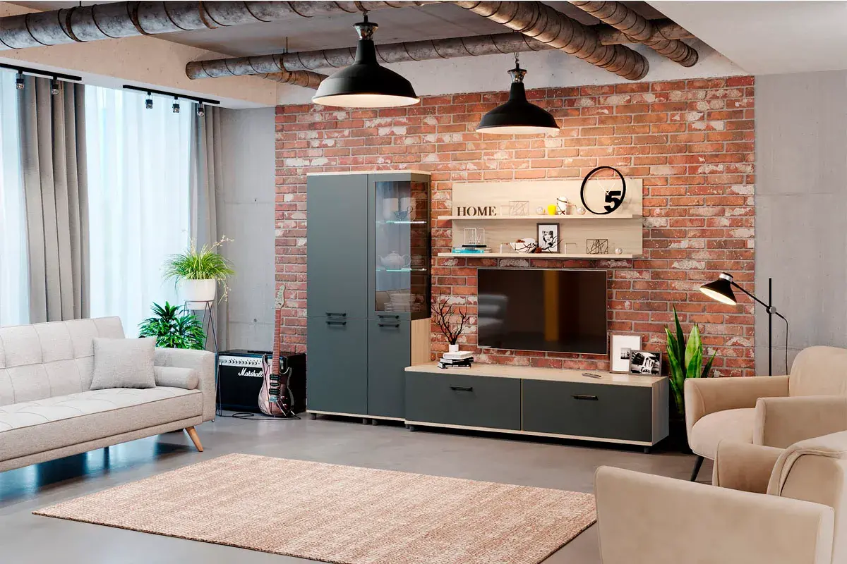 Шкаф многоцелевой ШК-5069-АС-АМ (Ясень Асахи/Антрацит Матовый) в мебель-центре Озерцо