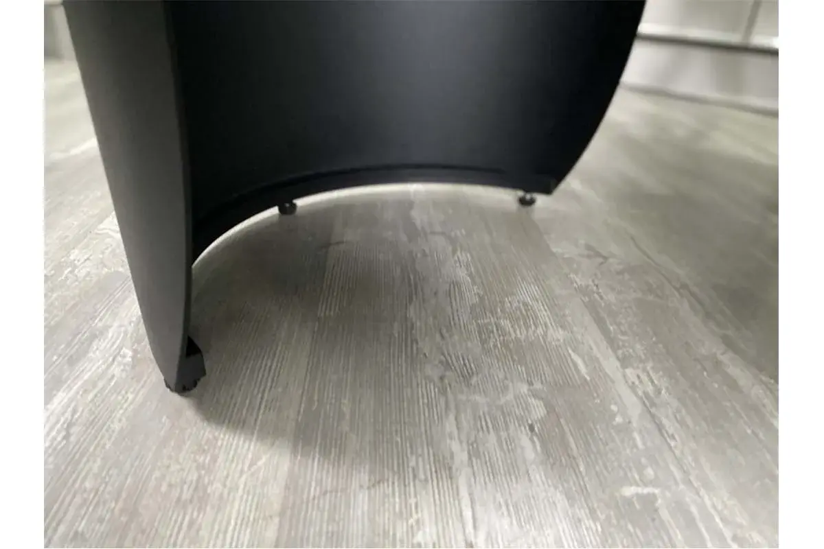 Стол обеденный Ольхон 1800(2400) (Керамика Черный мрамор 9806053 / МДФ Черный кварц / рама черная / металл черный) - купить в Озерце