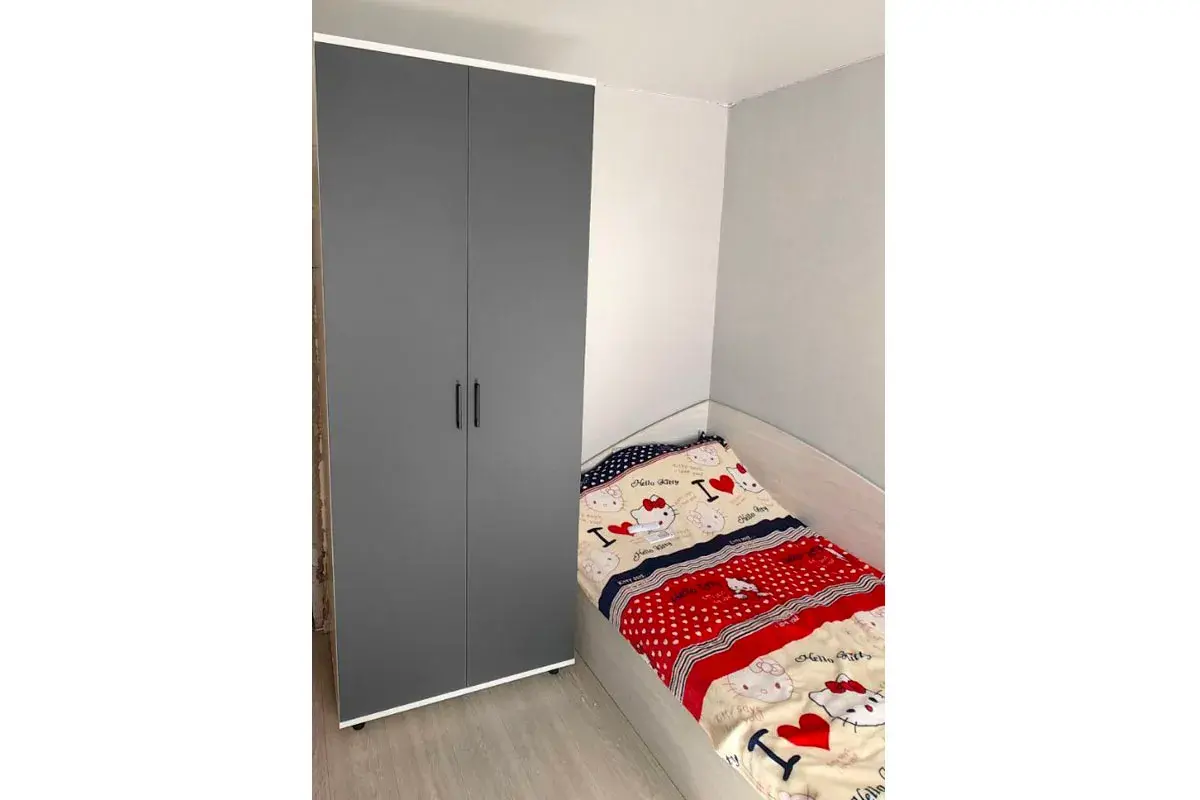 Шкаф для одежды и белья ШК-5002-СЯ-АМ (Снежный Ясень/Антрацит Матовый) в мебель-центре Озерцо