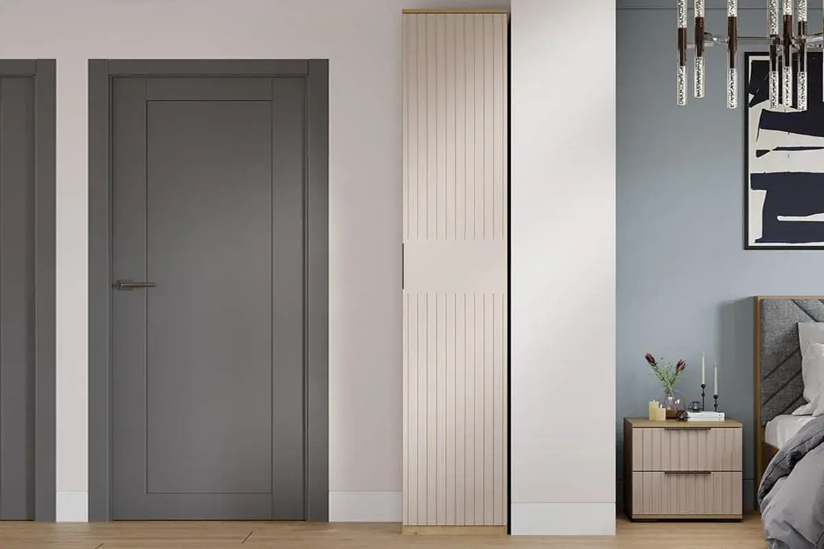 Шкаф для белья Хилтон Исп. 2 (Дуб Крафт золотой / Мокко матовый) в мебель-центре Озерцо