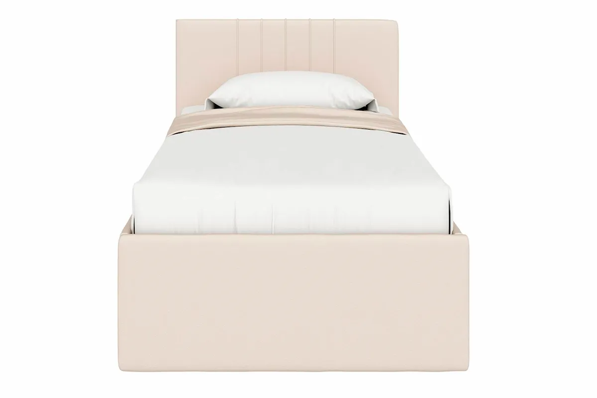 Кровать Соло односпальная с ПМ 90х200 (Newtone Light Beige/Светло-бежевый) - купить в Озерце