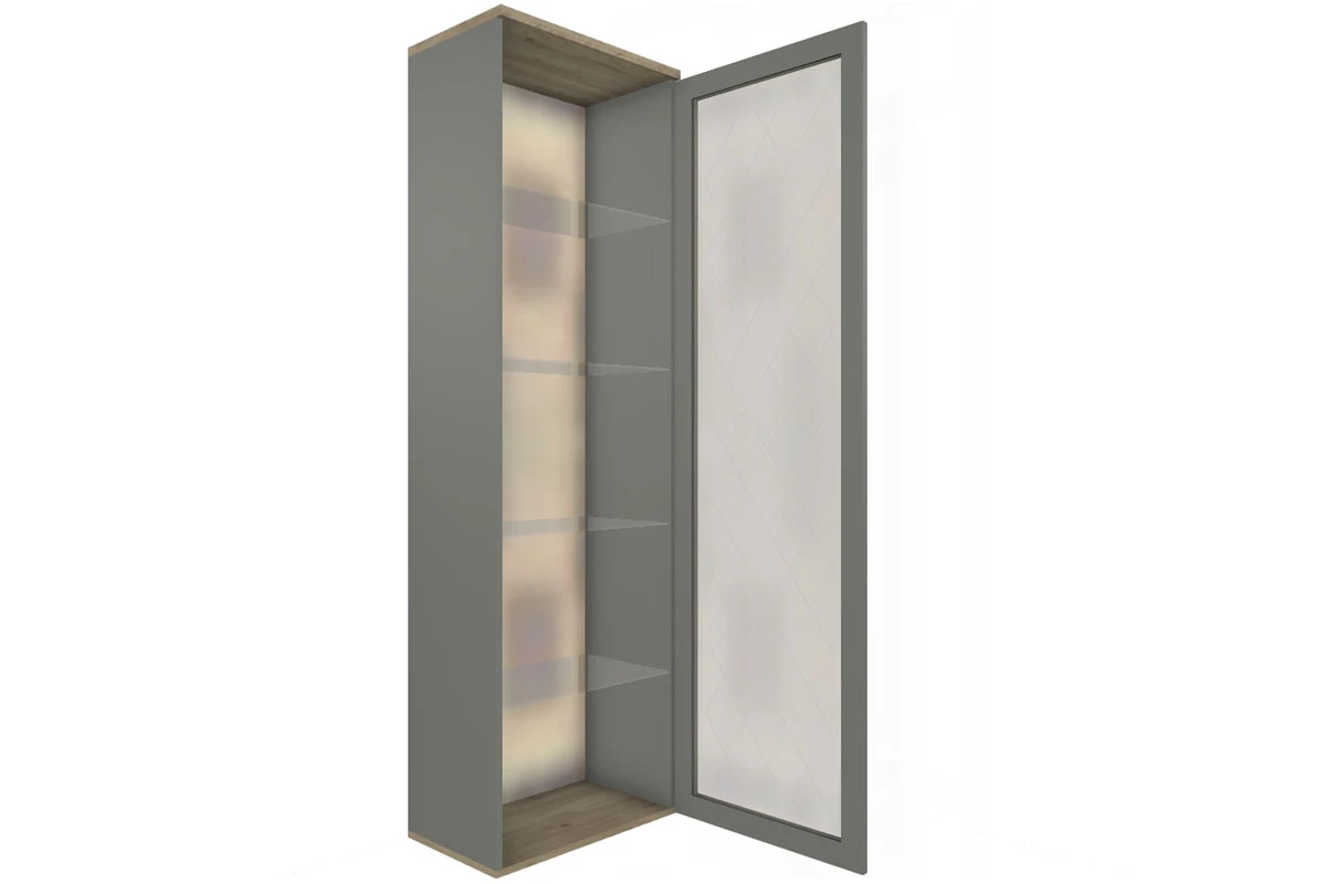 Шкаф ШК-1062-ГС-СО (Гикори Джексон Светлый/Серый Оникс) в мебель-центре Озерцо