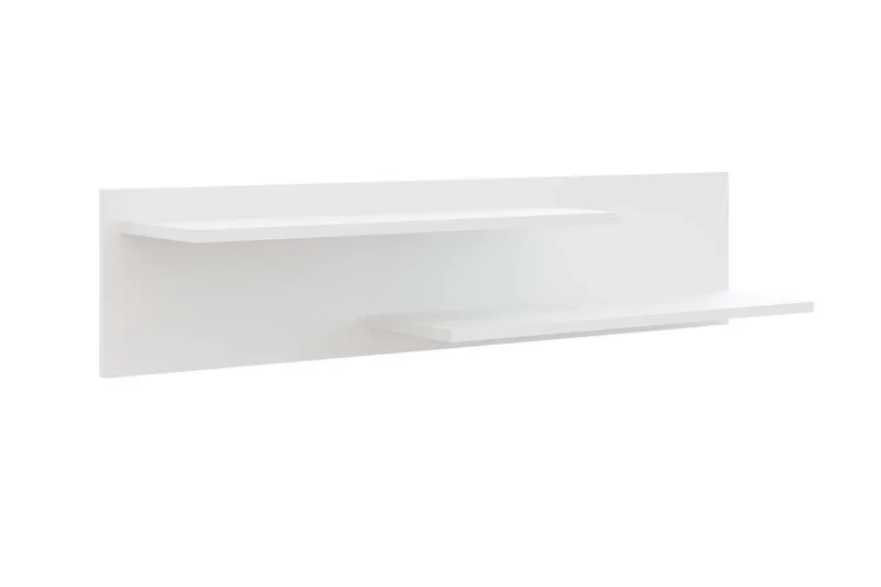 Полка навесная Gloss Белый/Белый глянец (71373116) — Мебель-центр Озерцо