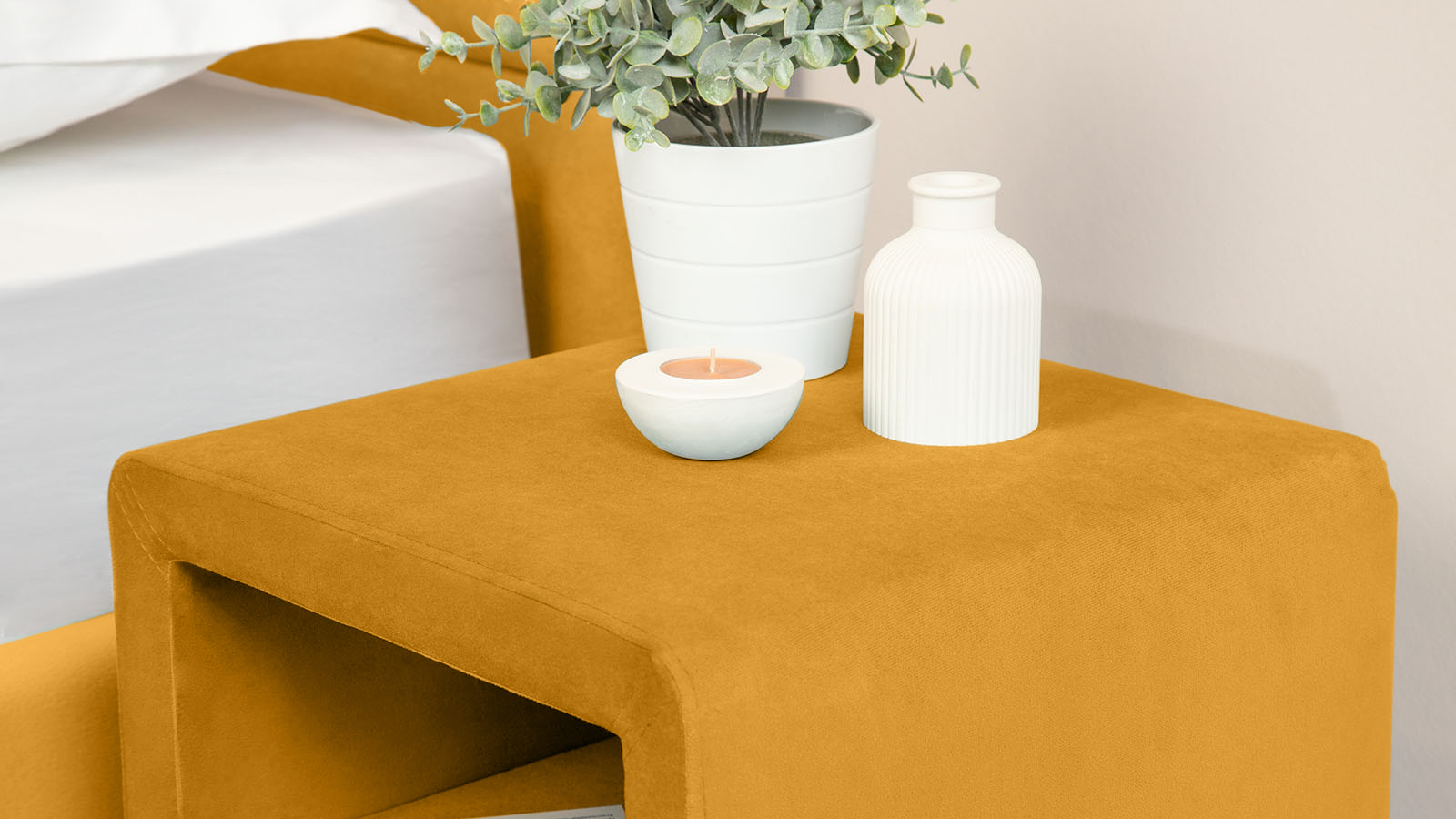 Тумба Leda, ткань Sky Velvet 30 36x36.5 — купить в Озерце