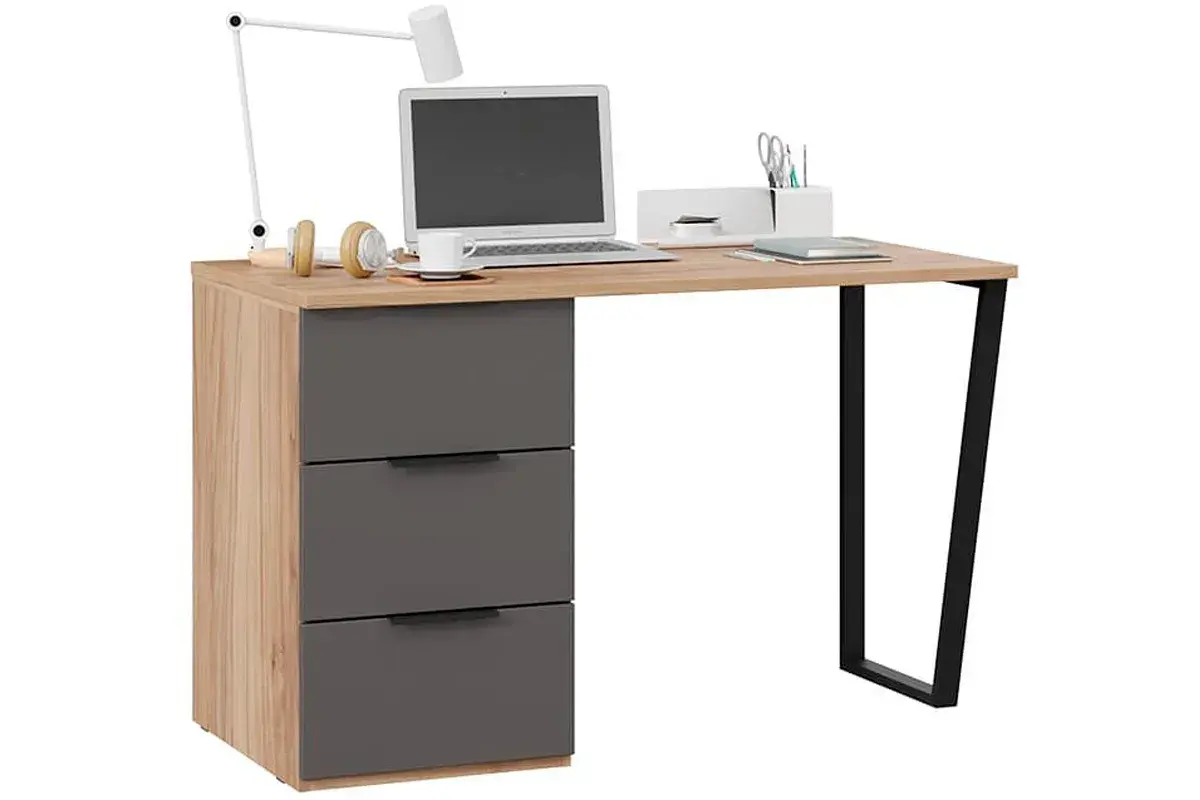 Набор детской мебели Порто №4 - ГН-393.104 (Яблоня Беллуно/Графит софт) — Мебель-центр Озерцо