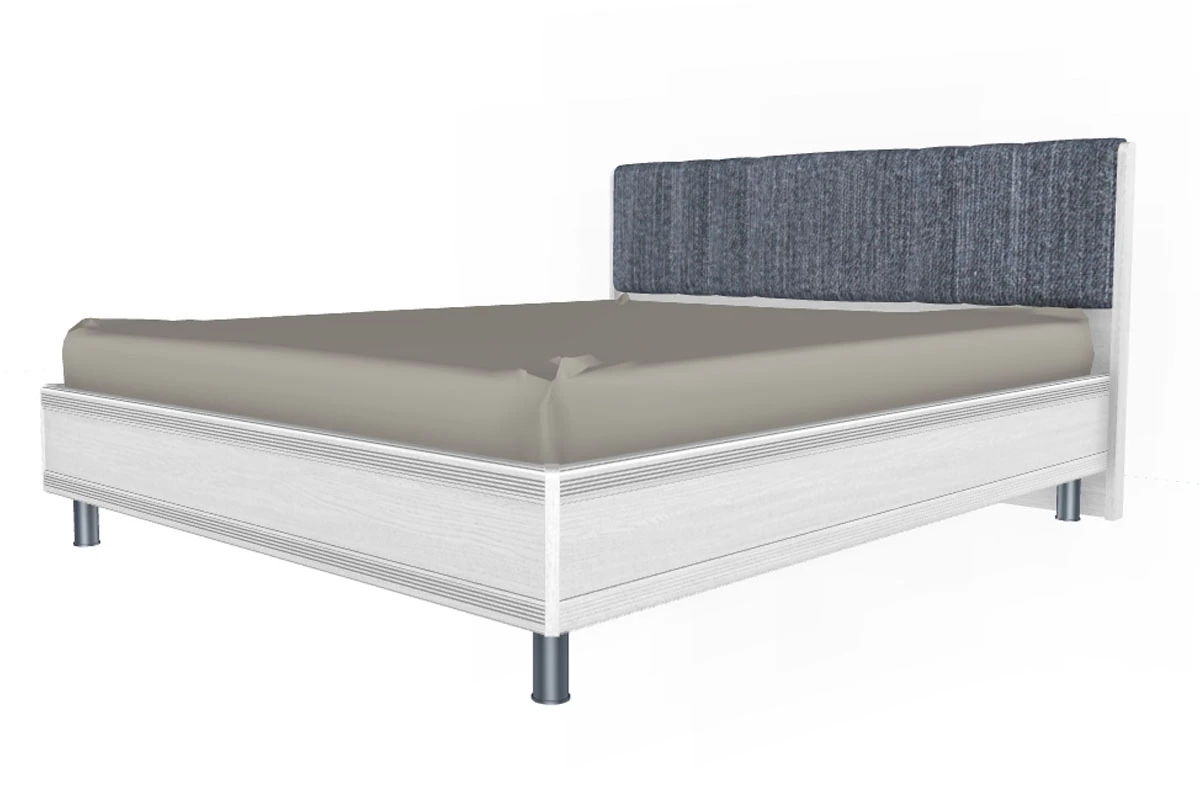 Готовый комплект для спальни СК-1004-СЯ-В (Снежный Ясень/Велюр) - купить в Озерце