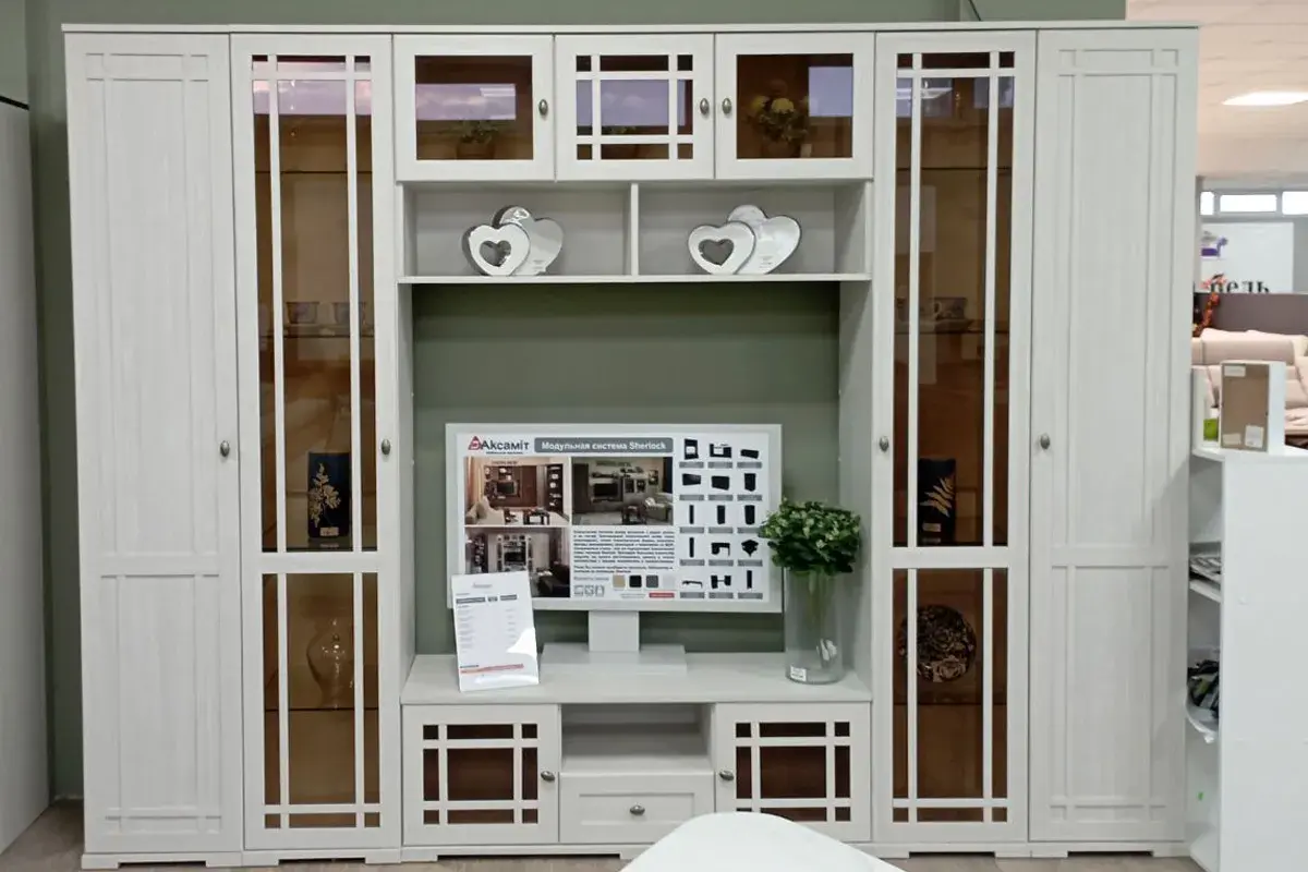 Sherlock 3 Тумба ТВ Ясень Анкор светлый — Мебель-центр Озерцо