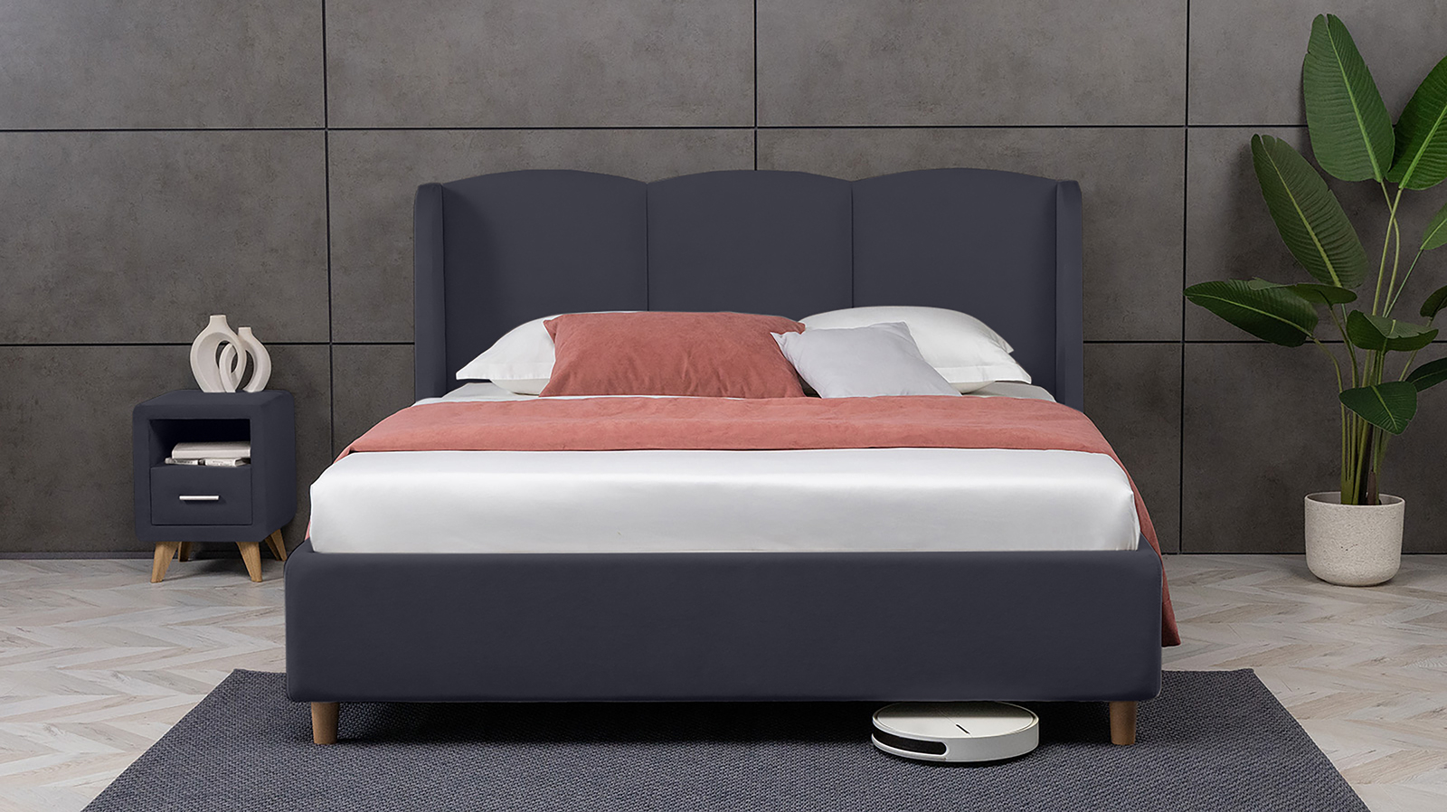 Кровать Milora Nova, Тк. Sky Velvet 40 200x200 - купить в Озерце