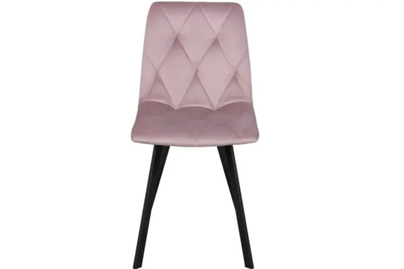 Стул Рокки (Муар черный/Велюр Velluto 14 фламинго) СРП-073 - купить в Озерце