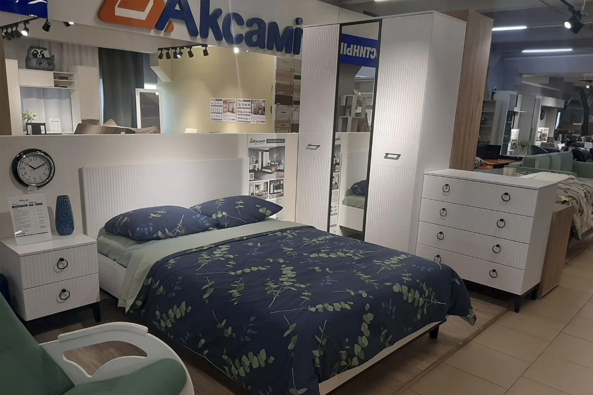 Тумба прикроватная Шарлиз (Белое сияние/Белый снег) — Мебель-центр Озерцо