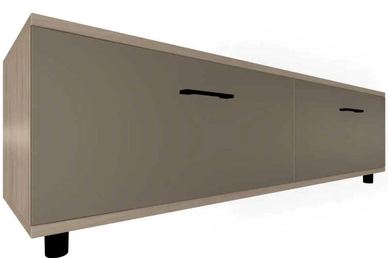 Тумба ТБ-5039-ГС-ЛМ (Гикори Джексон Светлый/Латте Матовый) — Мебель-центр Озерцо