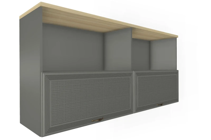 Антресоль АН-1015-АС-СО (Ясень Асахи/Серый Оникс) в мебель-центре Озерцо