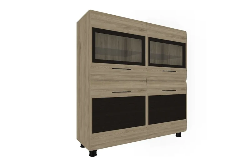 Тумба ТБ-2606 (Гикори Джексон светлый-комбинированный) — Мебель-центр Озерцо