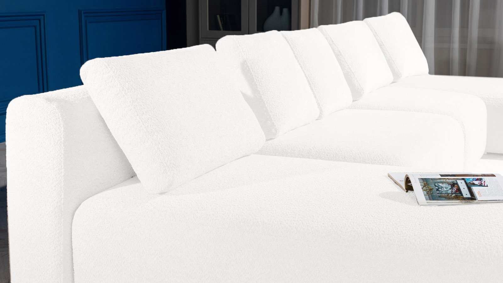 Диван модульный Molto, 4 секционный, 170+125+85+170+85+125+85+85, ткань Soul 000 57 — купить в Озерце