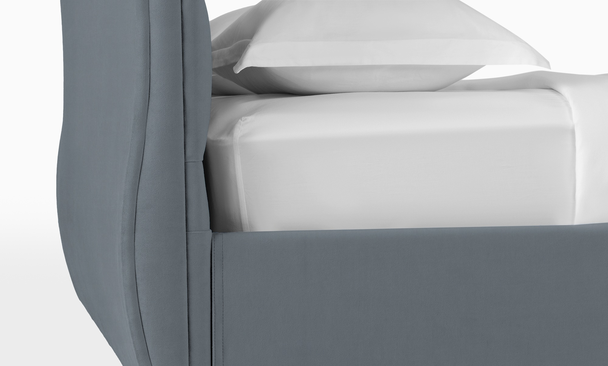 Кровать Allegro, ткань Sky Velvet 08, 160x200 - купить в Озерце