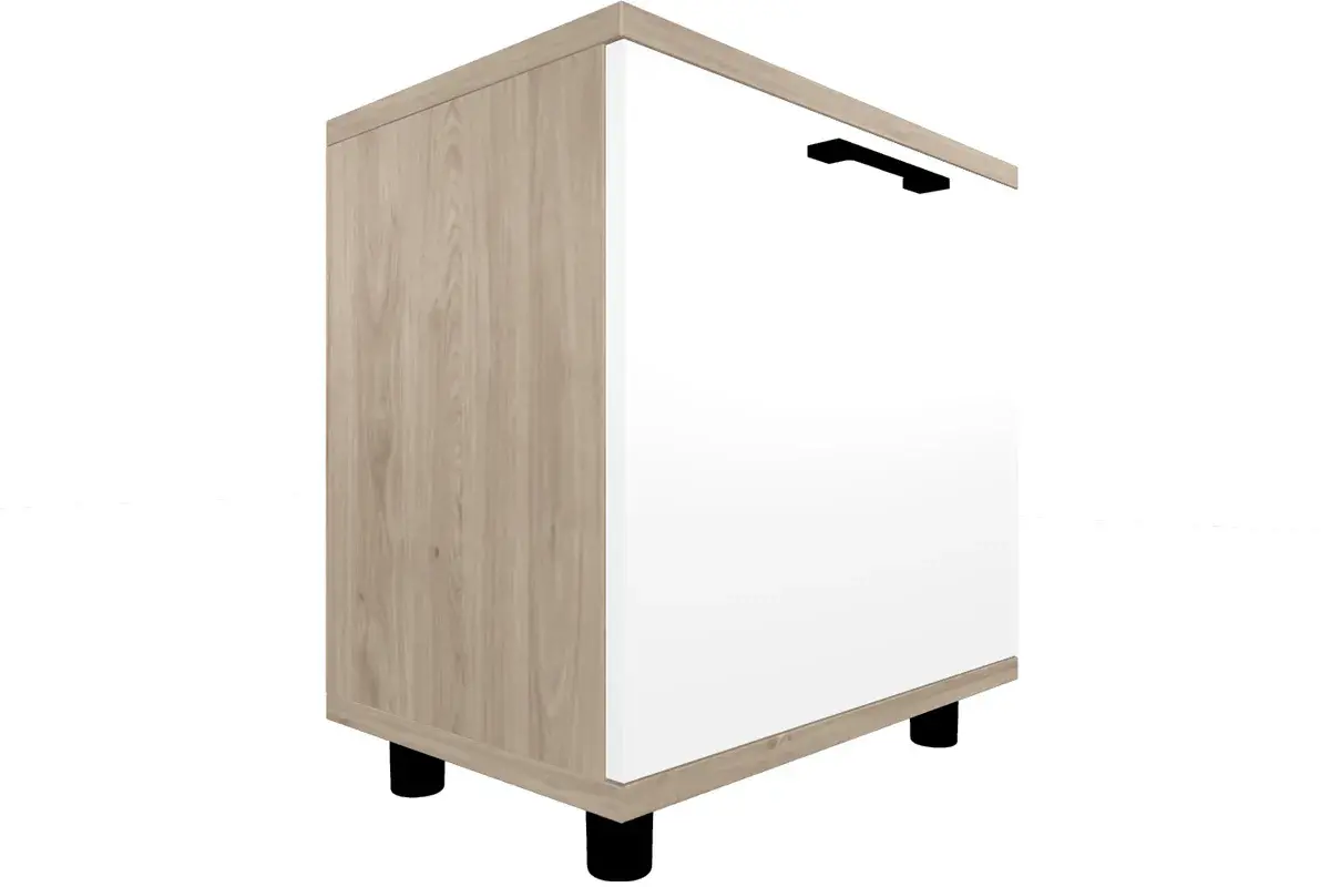 Прихожая Грейс комплект 2 (Гикори Джексон Светлый/Белый Бриллиант Глянцевый) — Мебель-центр Озерцо