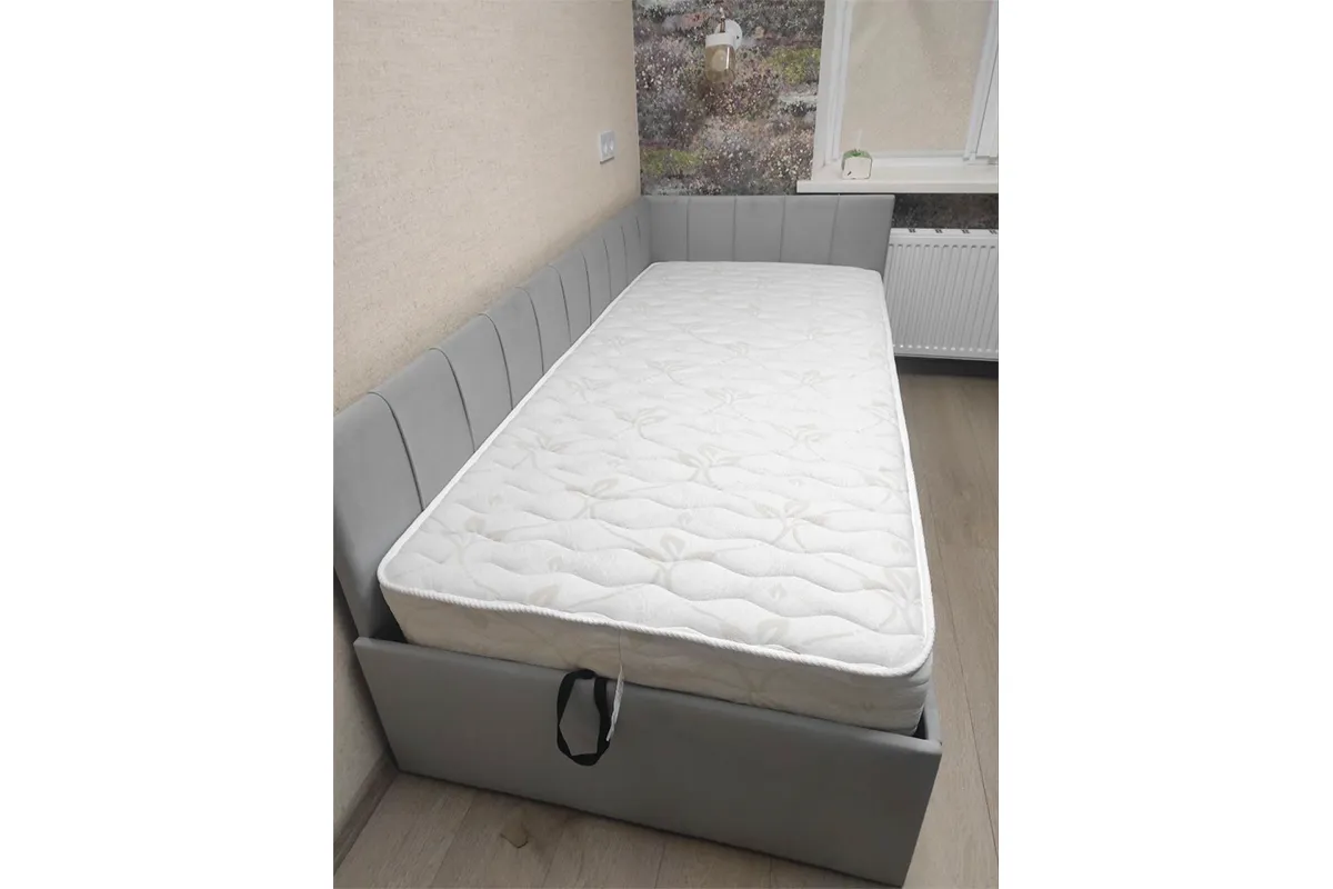 Кровать Мика с ПМ 90х200 универсальная Newtone Light GREY - купить в Озерце