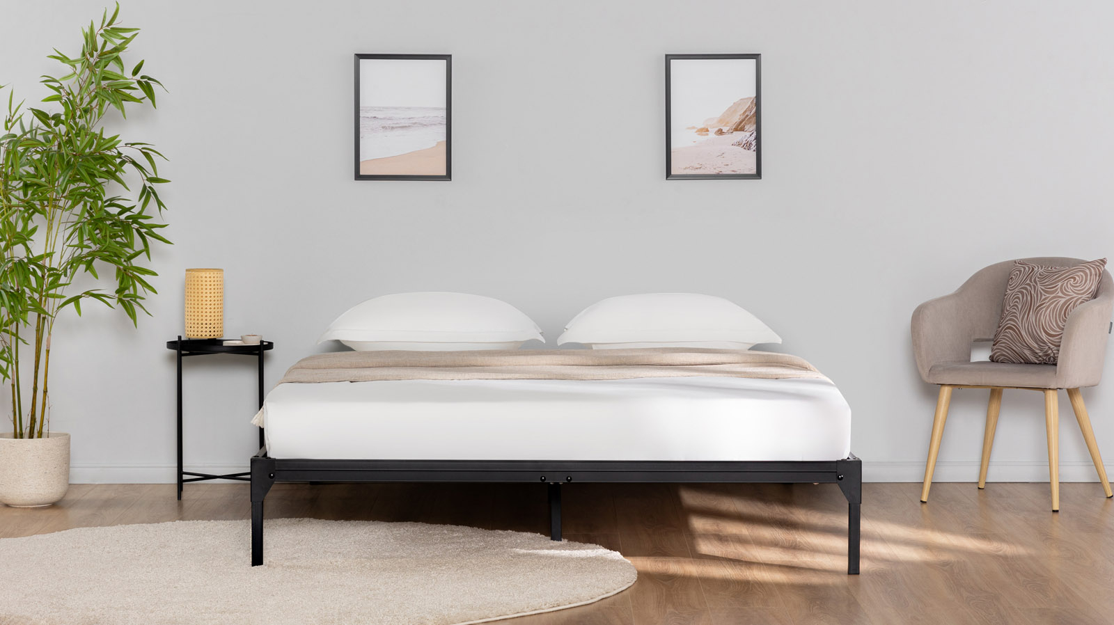 Кровать Luma, цвет Черный шагрень 160x200 - купить в Озерце