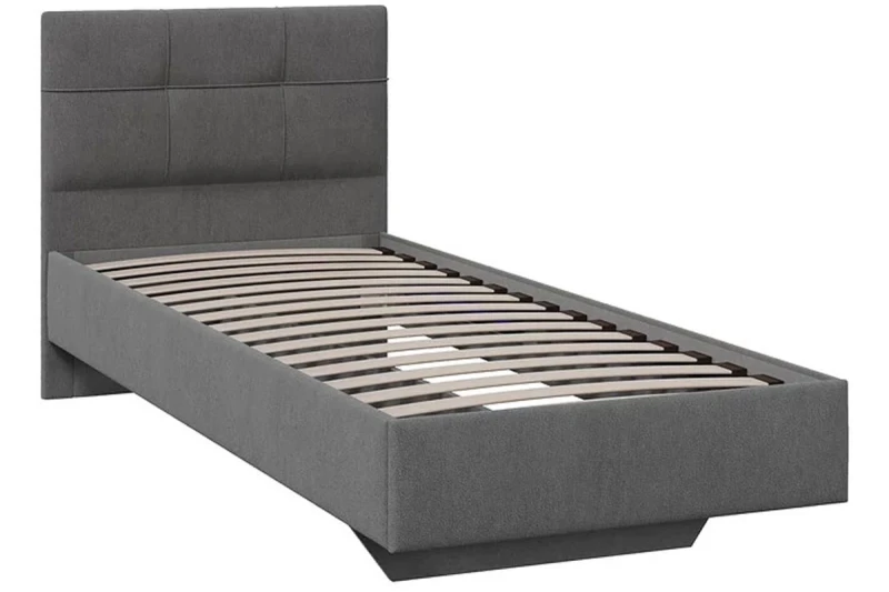 Кровать Элис с мягкой обивкой Тип 1 80х200 (Велюр/Ultra grafit) - купить в Озерце
