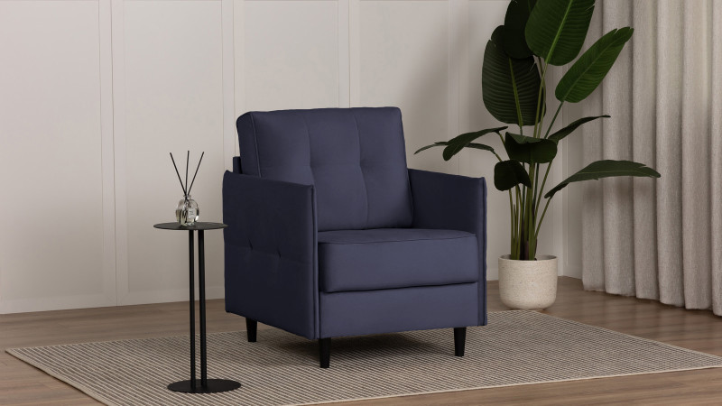 Кресло Amani Pro, Тк. Sky Velvet 40 (подлокотник: 5 см) 73.5x89 — купить в Озерце