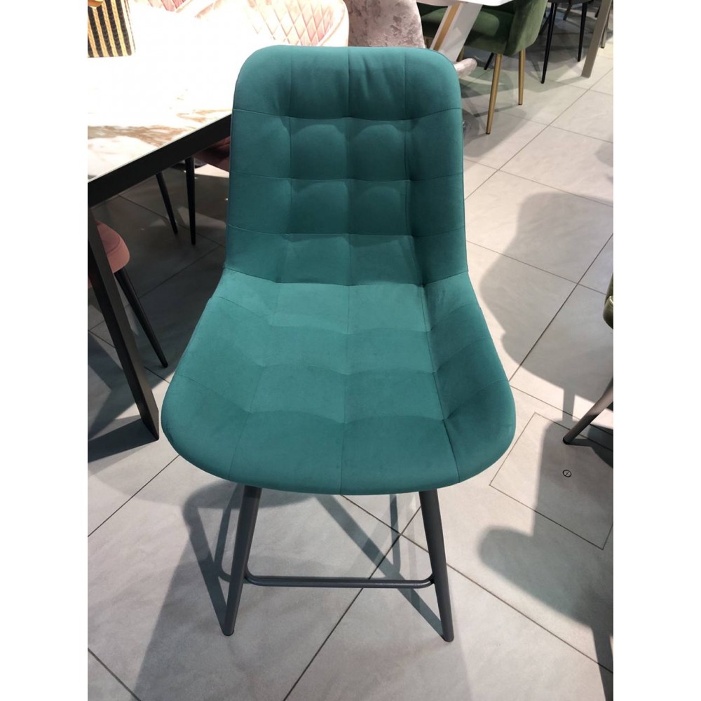 Стул полубарный Гармония поворотный муар графит/зеленый 3Velu43 - купить в Озерце