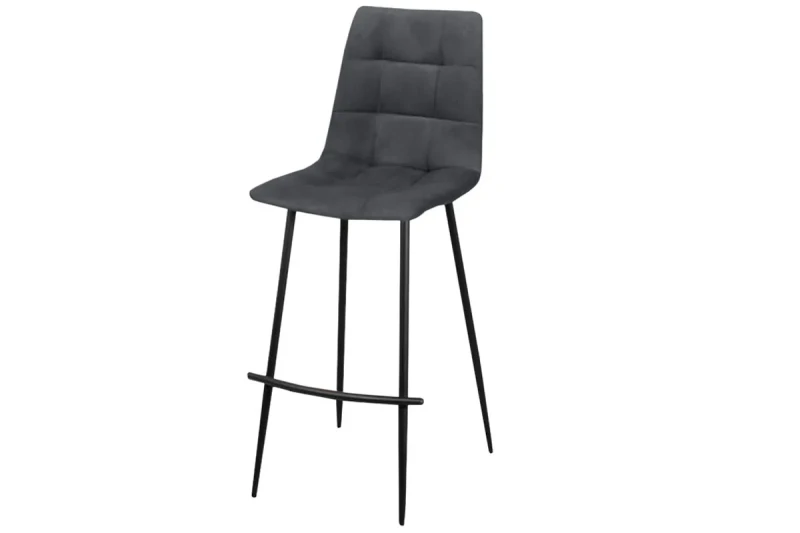 Стул Чили барный (Муар черный/Лофт Графит) СРП-054 - купить в Озерце