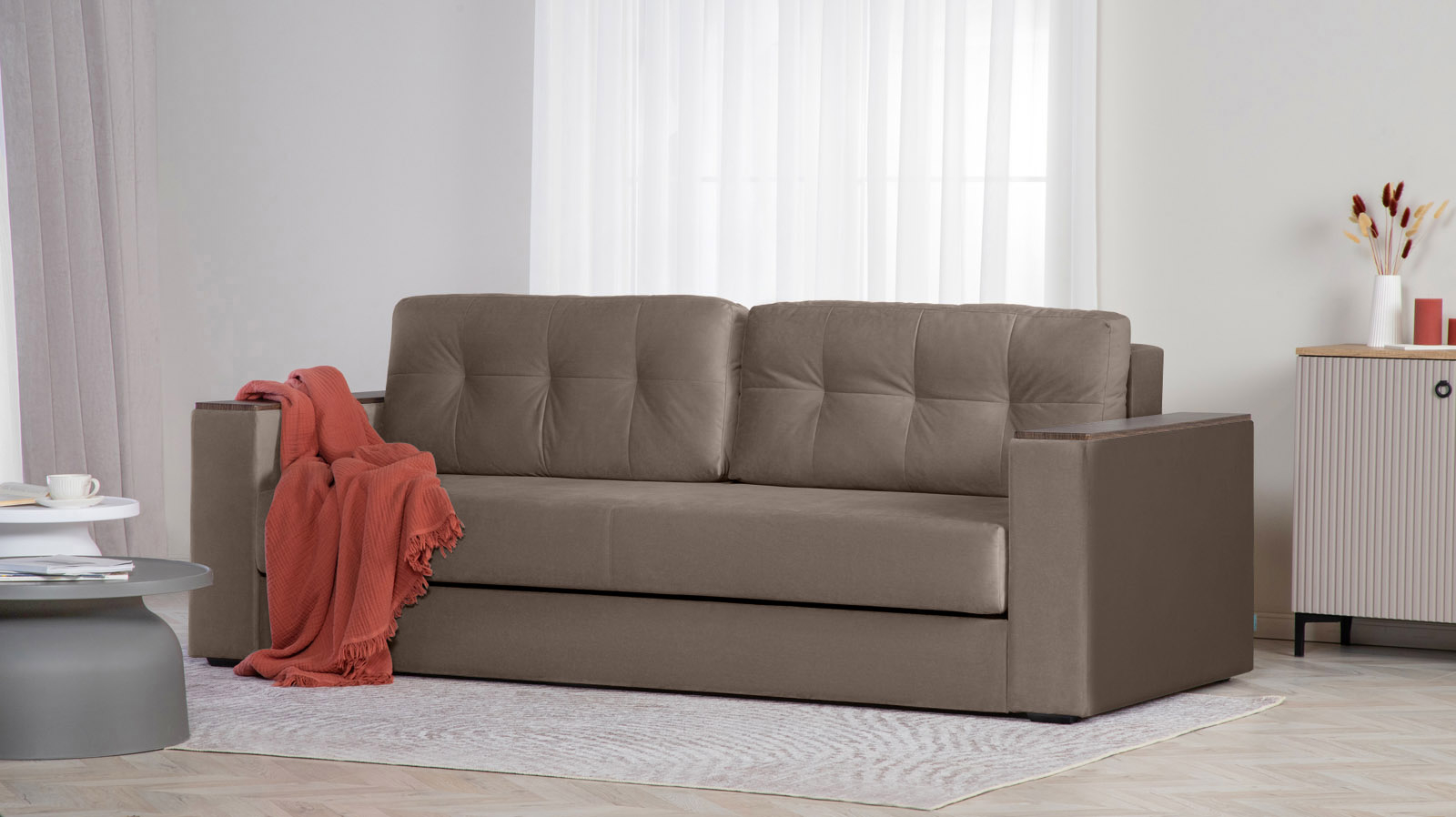 Диван Loko Pro Тк. Sky Velvet 02 113x243 — купить в Озерце