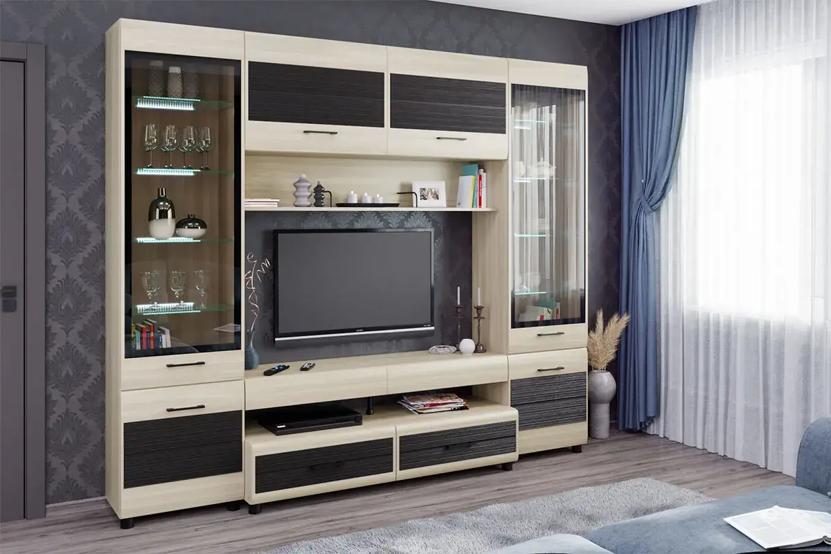 Антресоль АН-2651 (Ясень Асахи-комбинированный) в мебель-центре Озерцо