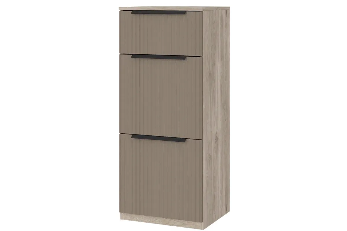 Прихожая Астория №1 (Дуб кастелло серый / Грей софт) — Мебель-центр Озерцо