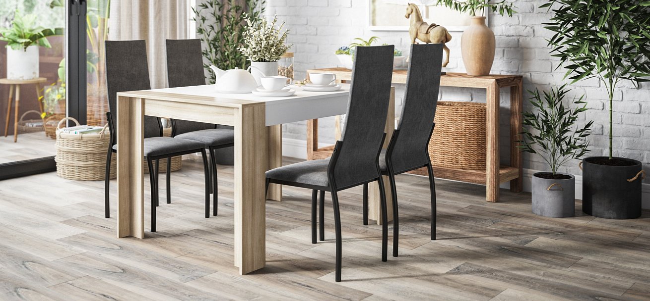 Асти стул 2 шт Велюр Монолит серый К, Черный - купить в Озерце