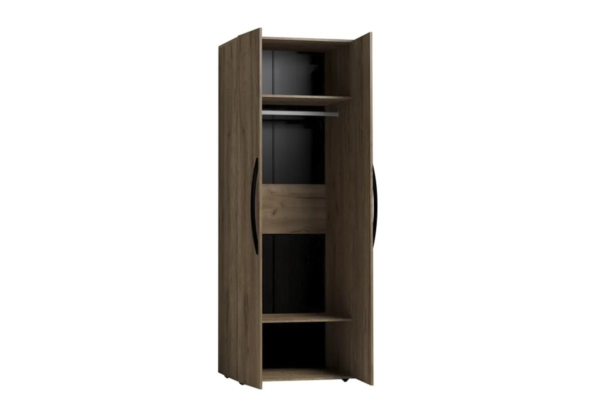 Шкаф для одежды Nature 54 Фасад Зеркало/Зеркало в мебель-центре Озерцо