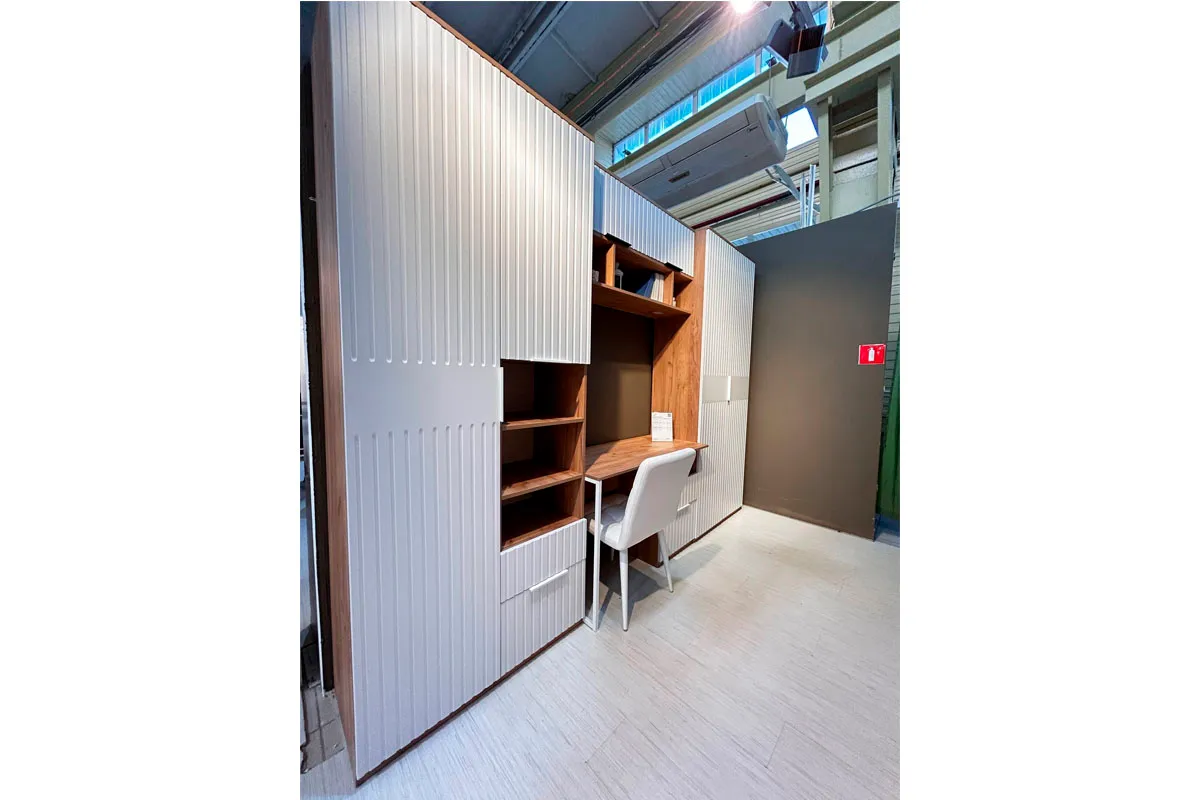 Шкаф для одежды Хилтон (Дуб Крафт золотой/Белый матовый) в мебель-центре Озерцо