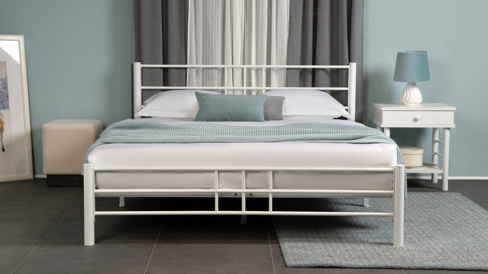 Кровать Chris, цвет белый 160x200 - купить в Озерце