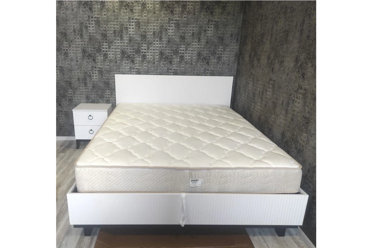 Тумба прикроватная Шарлиз (Белое сияние/Белый снег) — Мебель-центр Озерцо