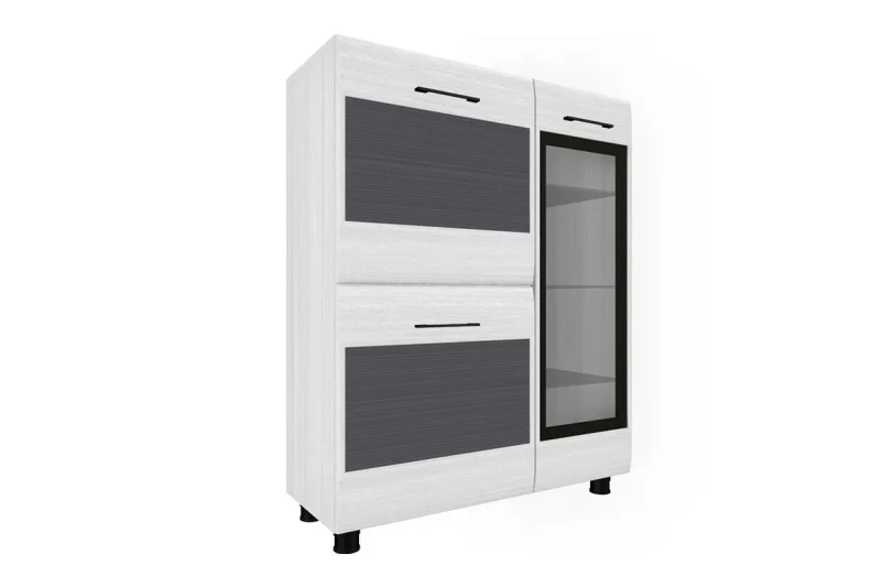 Тумба ТБ-2608 (Снежный Ясень-Серый) — Мебель-центр Озерцо