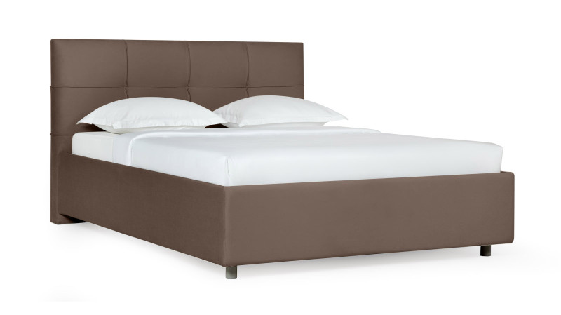 Кровать с подъемным механизмом Plato Elisa, ткань Casanova Chocolate, 90x200 - купить в Озерце