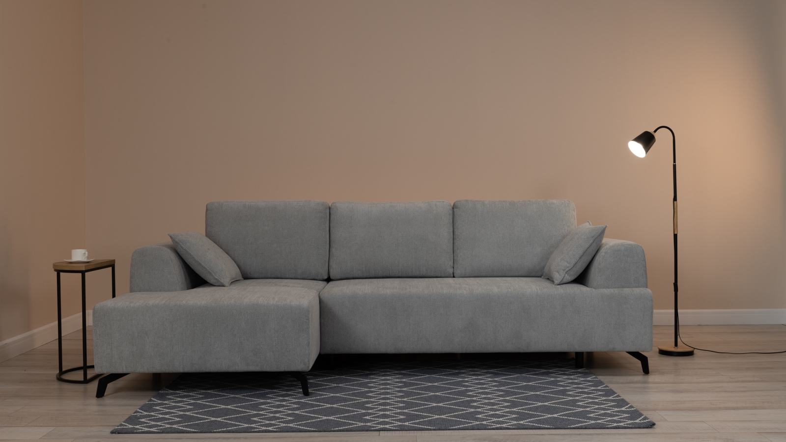 Диван угловой Scott, секция слева Тк. Raven 06 150x288 — купить в Озерце