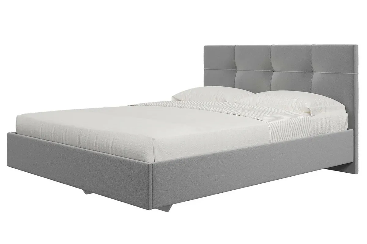 Кровать Kapriz с ПМ 160х200 (Newtone Light Grey / Светло-серый) - купить в Озерце