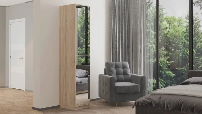 Шкаф однодверный Noble 45 см, цвет Дуб бардолино 45x53 — купить в Озерце