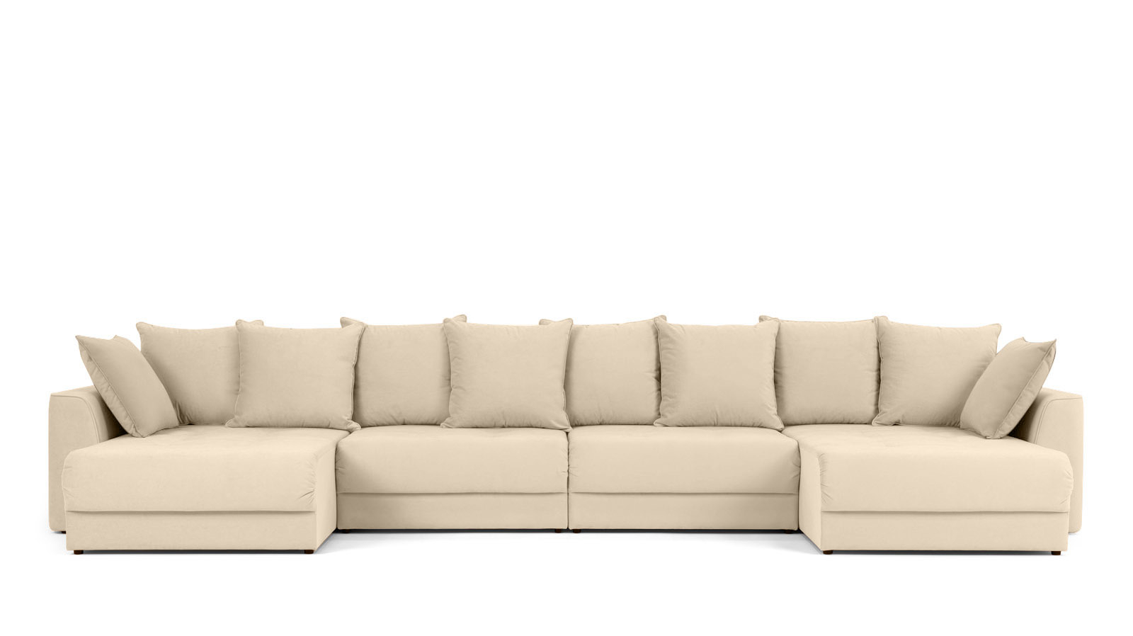 Диван Monako New П-образный с коробом для белья, Тк. Sky Velvet 21 157x455 — купить в Озерце