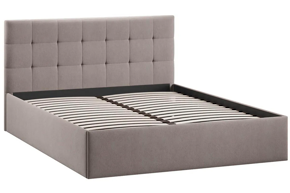 Кровать Джоли  универсальная 160х200 Тип 1 (Велюр/Мокко темный) - купить в Озерце