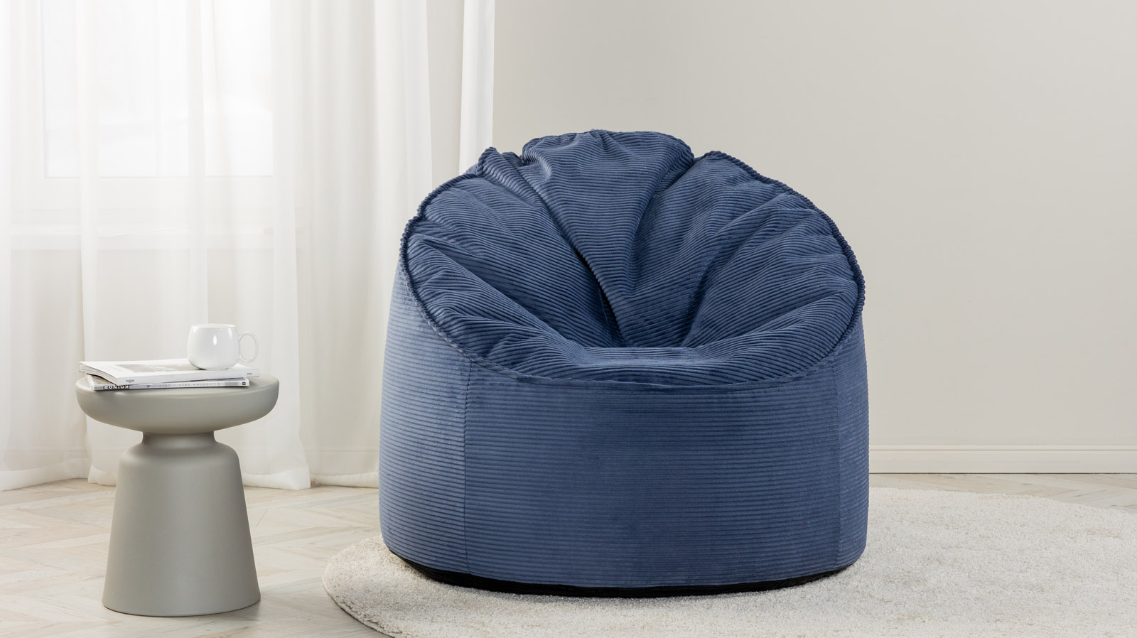 Кресло-мешок Borsa, Тк. Cilium Indigo 100x100 — купить в Озерце