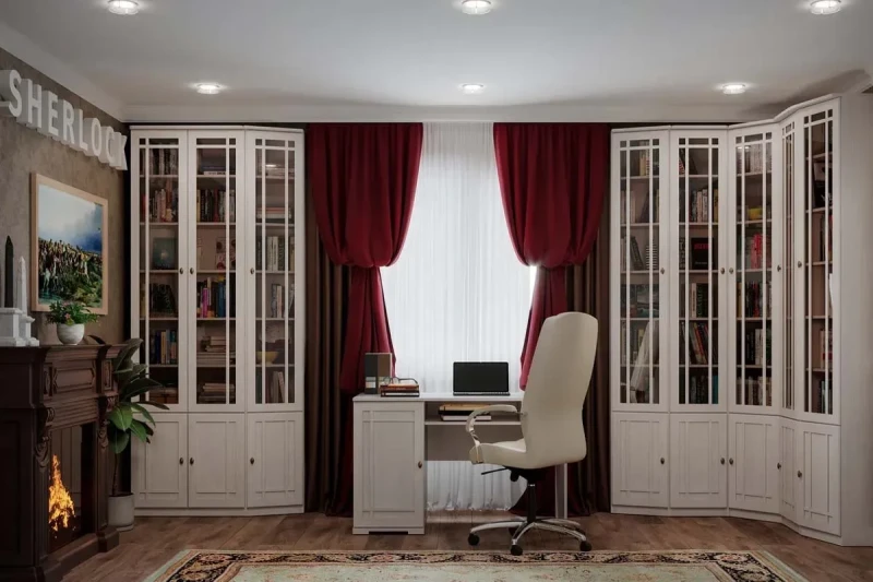 Библиотека Sherlock (Ясень Анкор Светлый) в мебель-центре Озерцо