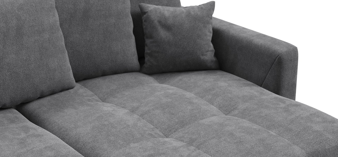 Босс Тренд угловой диван Шенилл Клауд графит — купить в Озерце