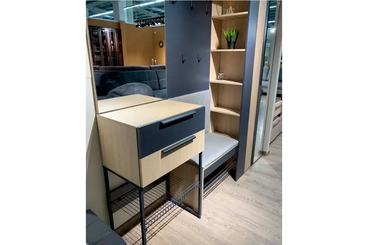 Комод-обувница Палермо №2 (Рейн Морион) — Мебель-центр Озерцо