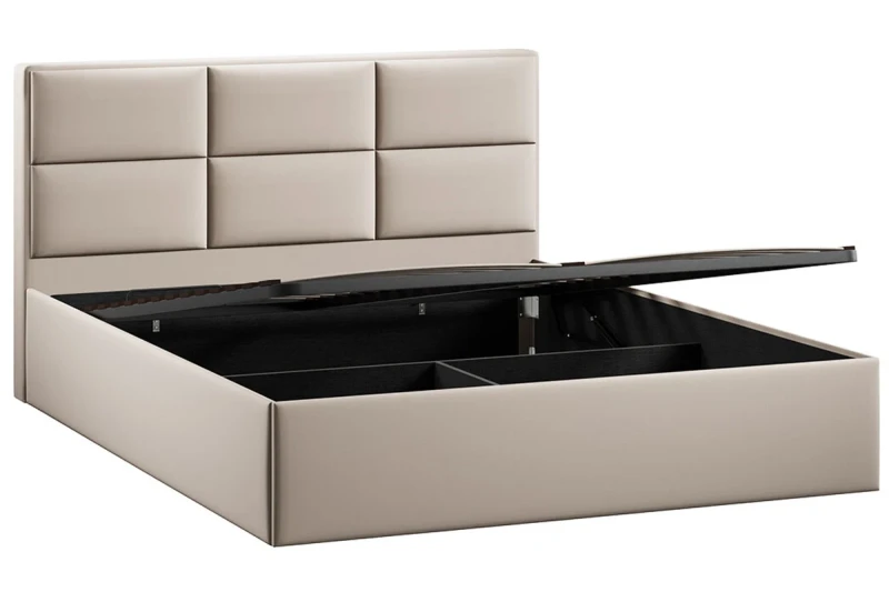 Кровать Стелла c ПМ Тип 1 без заглушины 160х200 (Велюр/Confetti Cream) - купить в Озерце