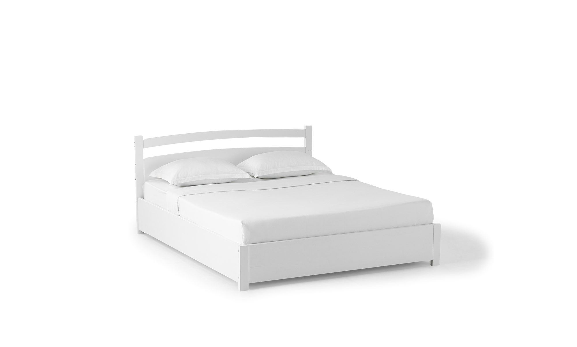 Кровать из массива Vesta Pro, цвет белый, 90x200 - купить в Озерце