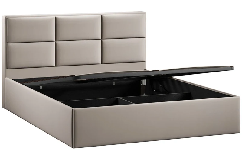 Кровать Стелла c ПМ Тип 1 без заглушины 160х200 (Велюр/Confetti Smoke) - купить в Озерце