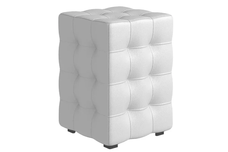 Пуф Модерн-2 мини (Кожзам / Гольф белый) — купить в Озерце
