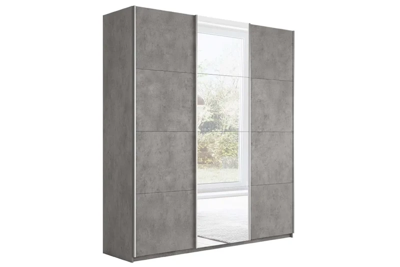 Шкаф-купе Траст 2.210.70-11.13.11 (Бетон, Бетон/Зеркало/Бетон) в мебель-центре Озерцо